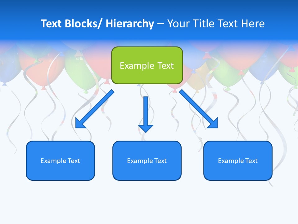 Celebration Illustration Fly PowerPoint Template