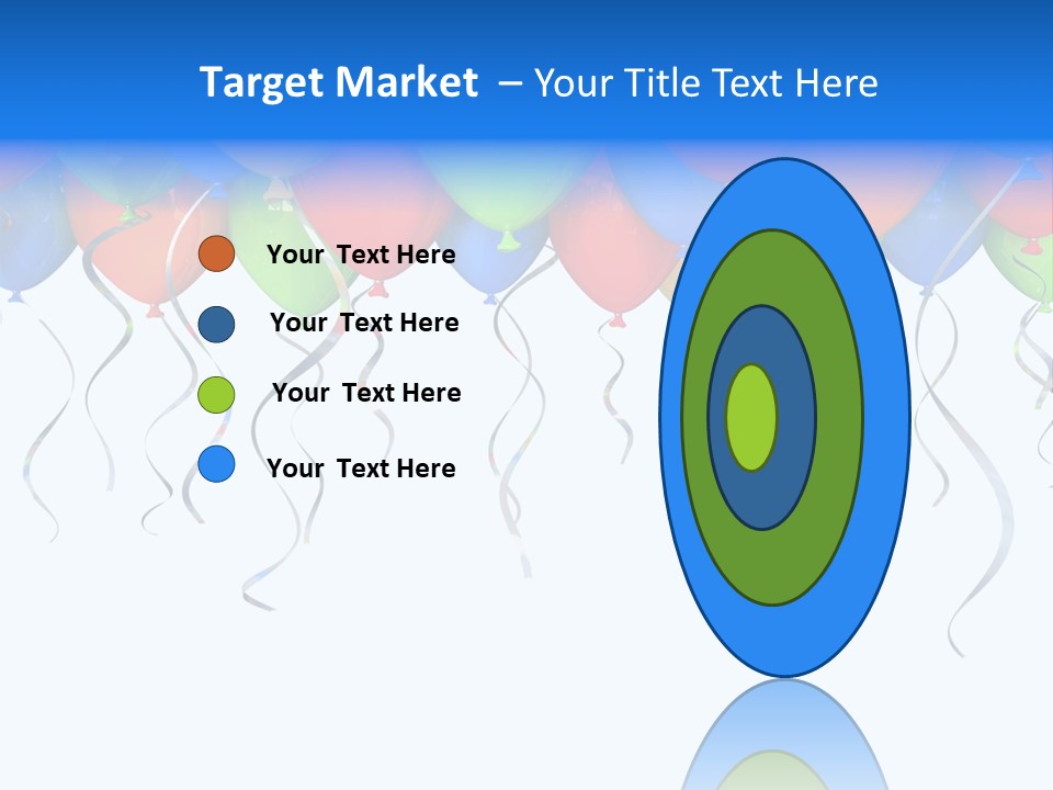 Celebration Illustration Fly PowerPoint Template