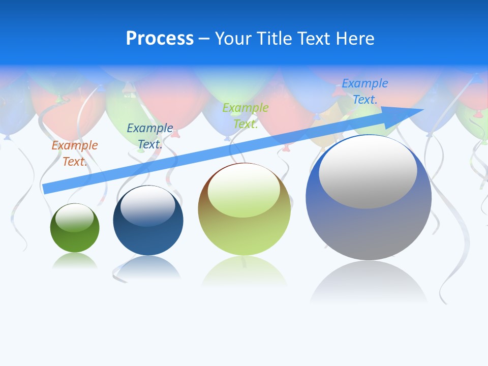 Celebration Illustration Fly PowerPoint Template
