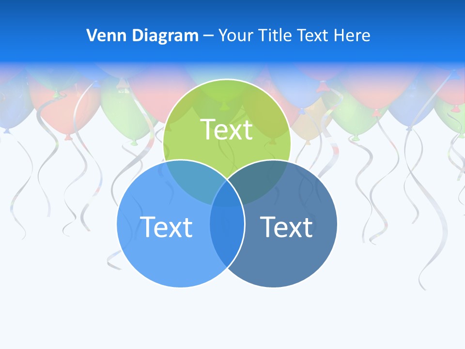 Celebration Illustration Fly PowerPoint Template