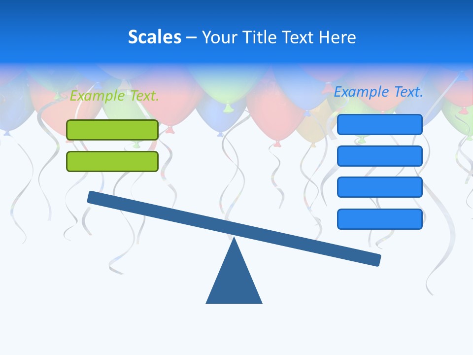 Celebration Illustration Fly PowerPoint Template