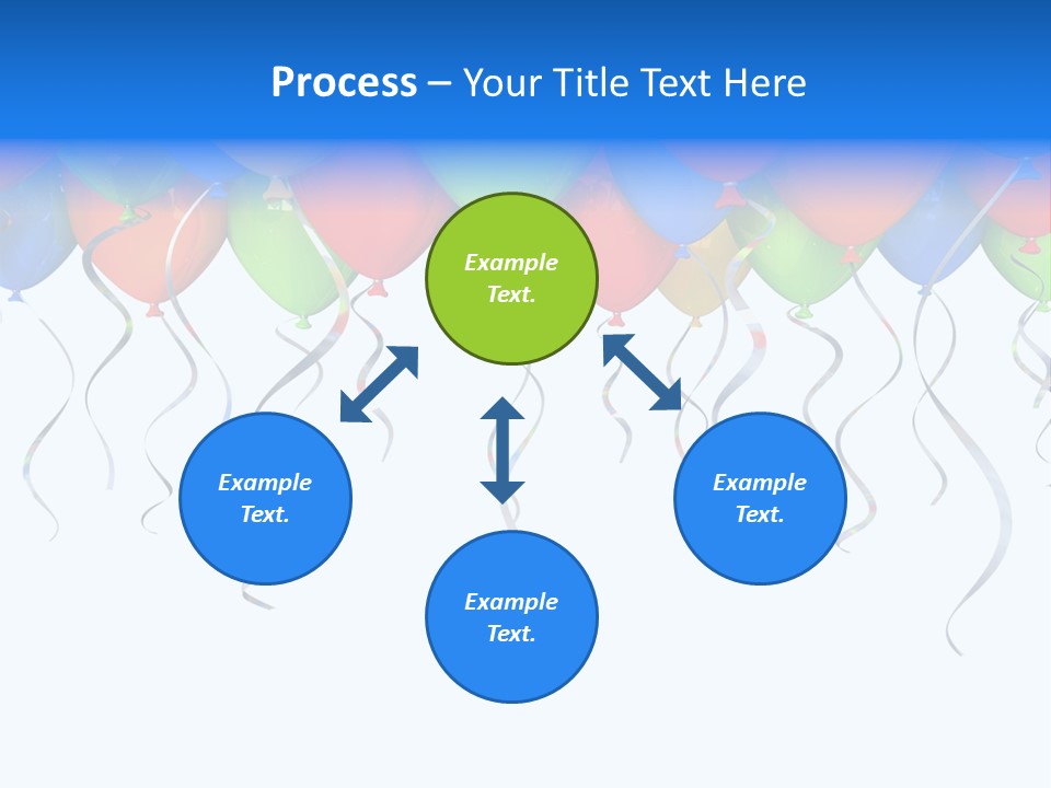 Celebration Illustration Fly PowerPoint Template