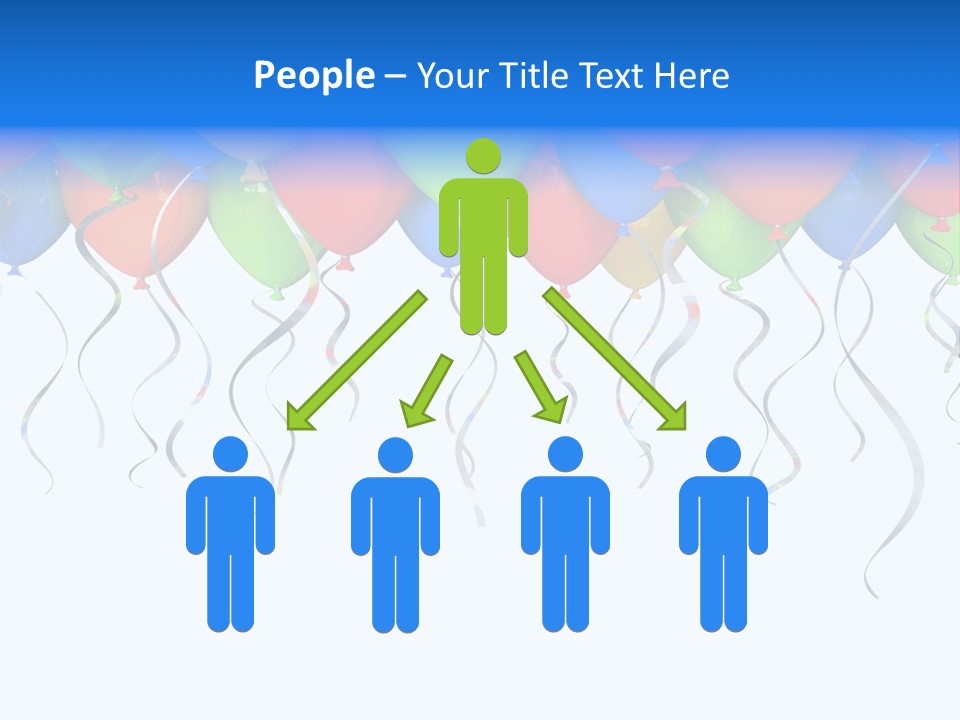 Celebration Illustration Fly PowerPoint Template