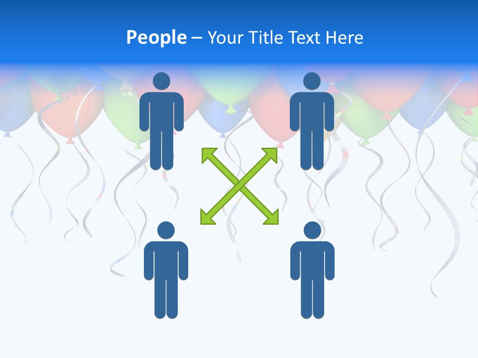 Celebration Illustration Fly PowerPoint Template