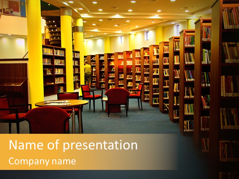 Modern Shelf Study PowerPoint Template