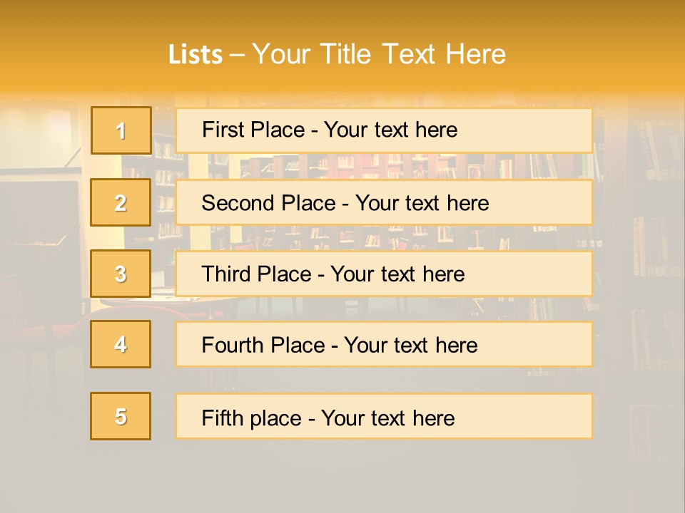 Modern Shelf Study PowerPoint Template