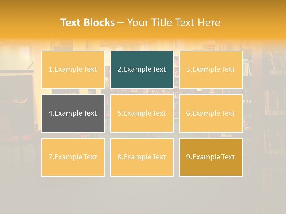 Modern Shelf Study PowerPoint Template