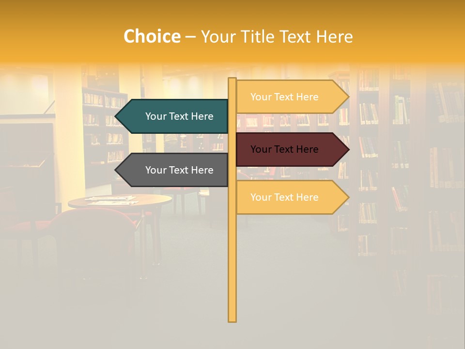 Modern Shelf Study PowerPoint Template