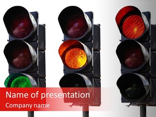 Yellow Green Light PowerPoint Template