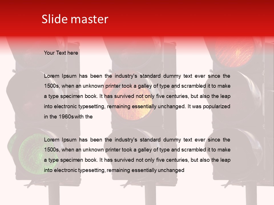 Yellow Green Light PowerPoint Template