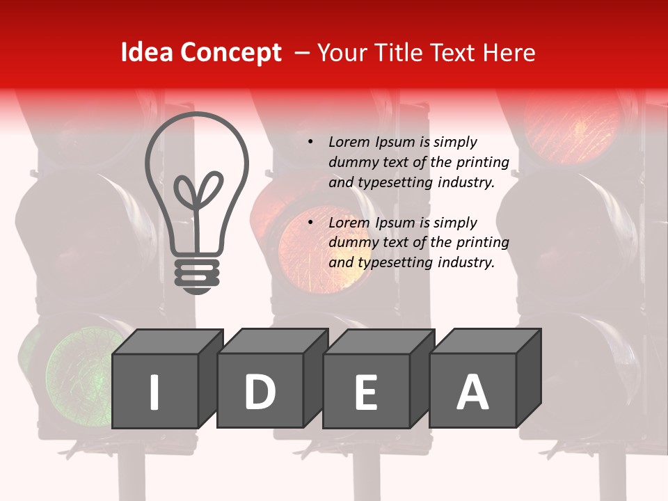 Yellow Green Light PowerPoint Template