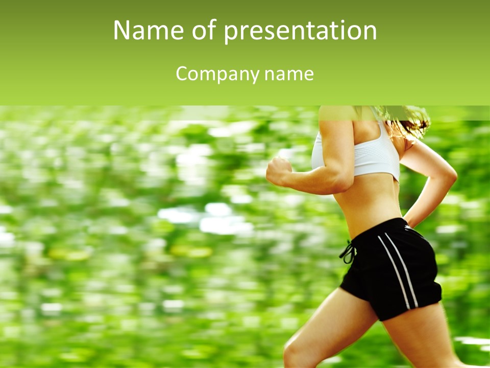 Hot Summer Person PowerPoint Template