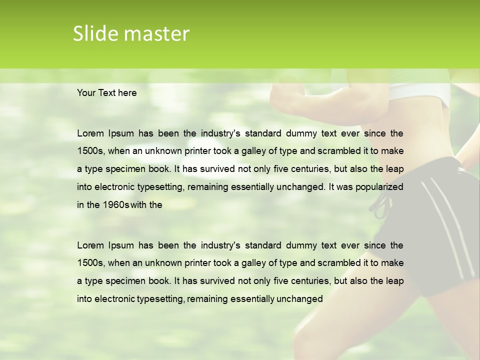 Hot Summer Person PowerPoint Template