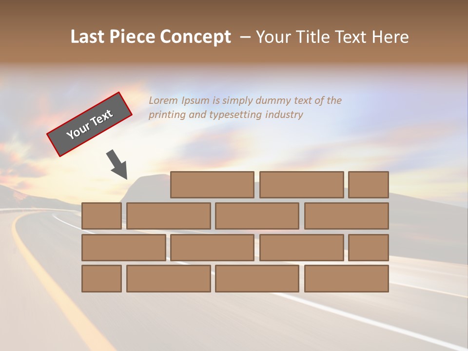 Abstract Travel Mountain PowerPoint Template