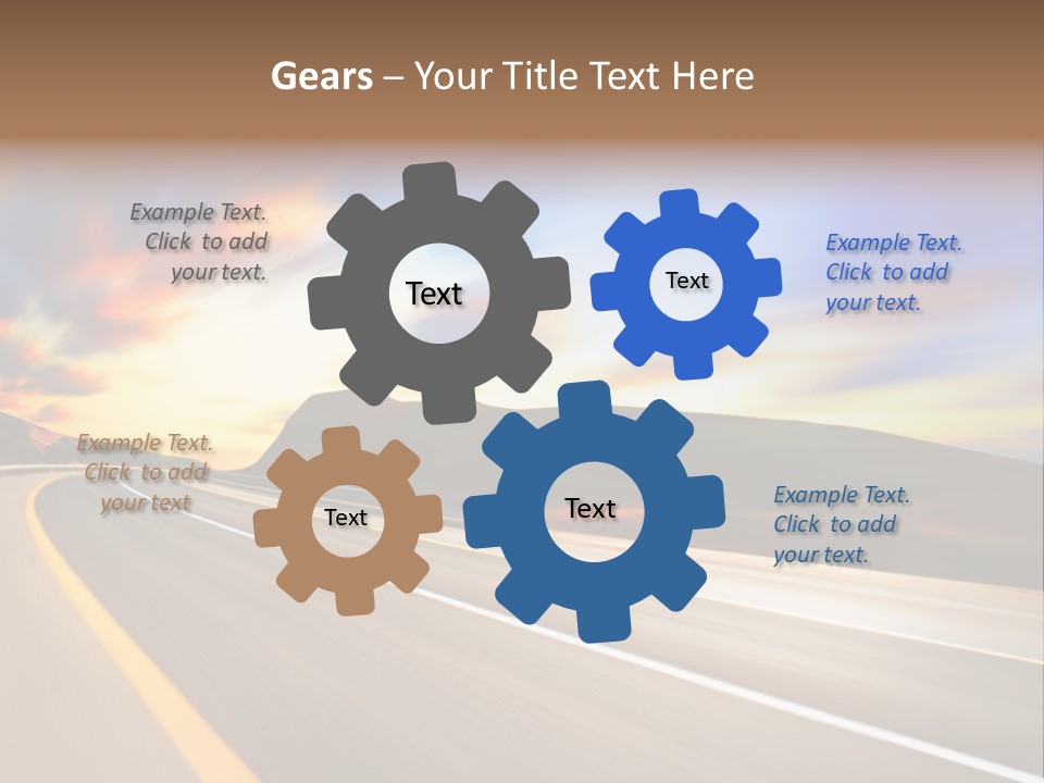 Abstract Travel Mountain PowerPoint Template