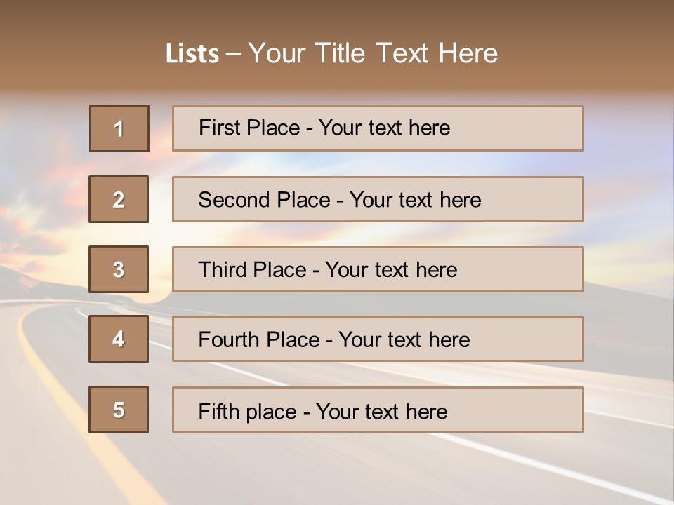 Abstract Travel Mountain PowerPoint Template