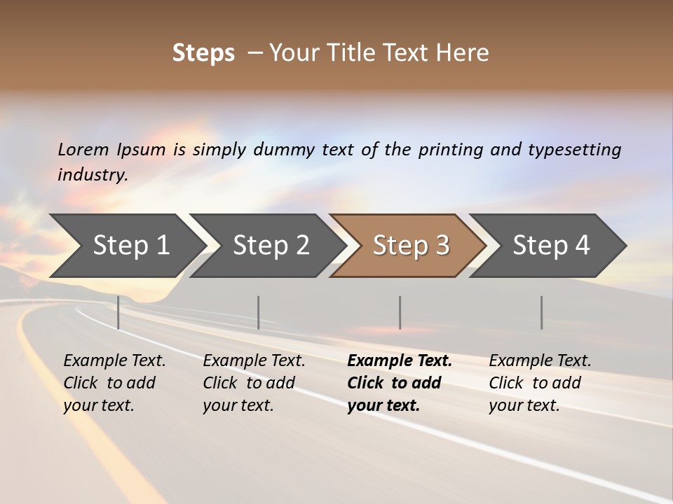 Abstract Travel Mountain PowerPoint Template