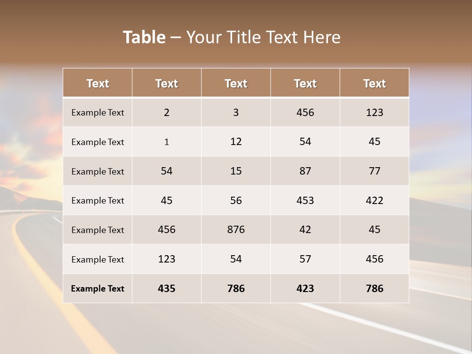 Abstract Travel Mountain PowerPoint Template