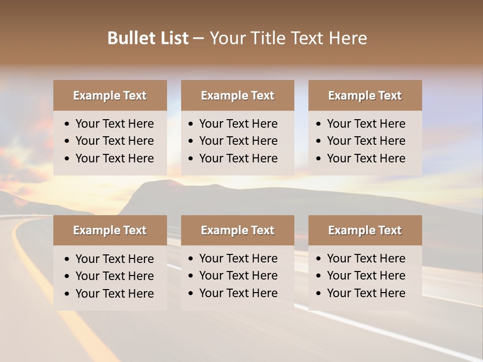 Abstract Travel Mountain PowerPoint Template