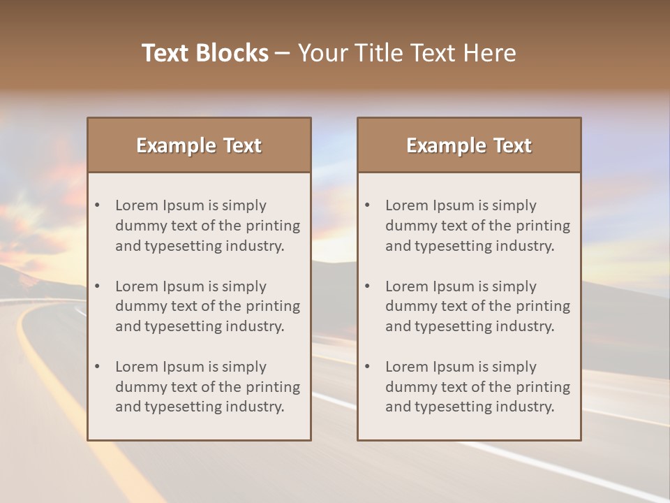Abstract Travel Mountain PowerPoint Template