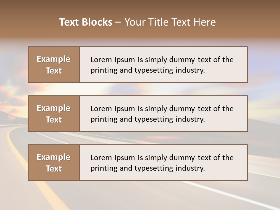 Abstract Travel Mountain PowerPoint Template