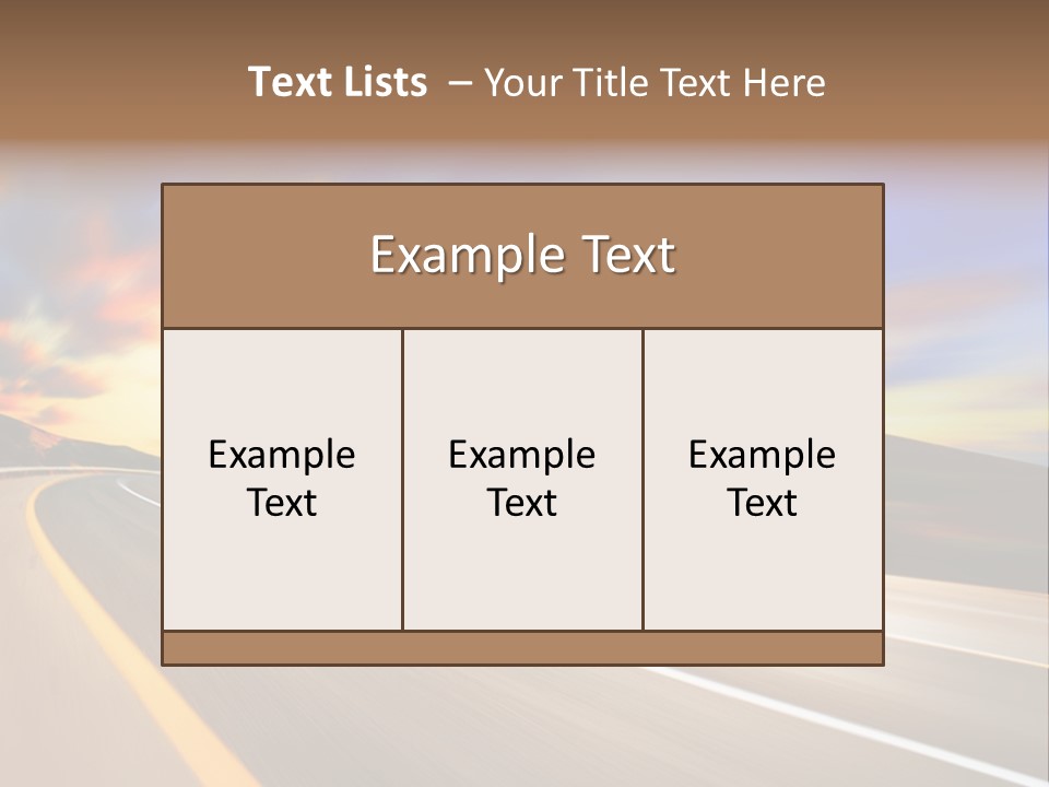 Abstract Travel Mountain PowerPoint Template