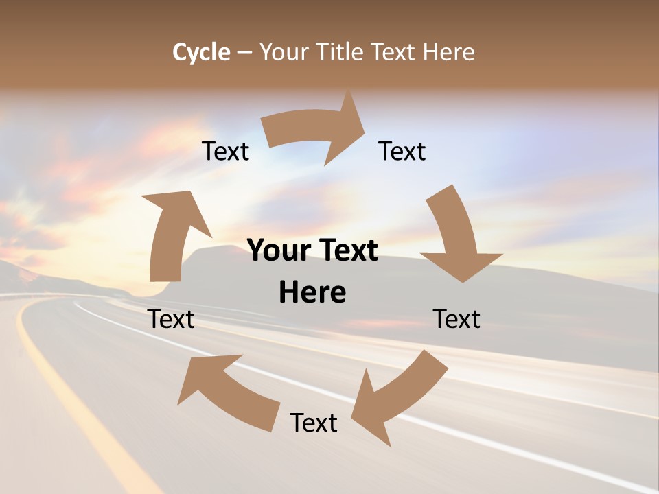 Abstract Travel Mountain PowerPoint Template