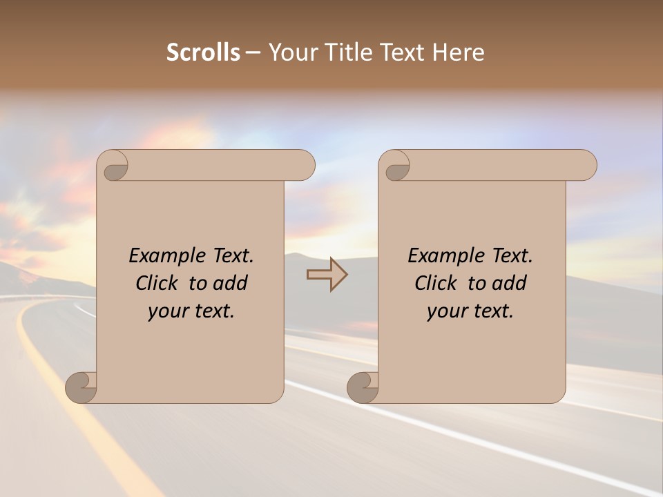 Abstract Travel Mountain PowerPoint Template