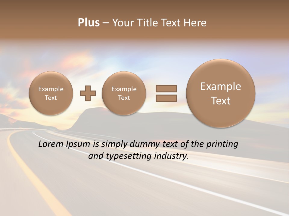 Abstract Travel Mountain PowerPoint Template