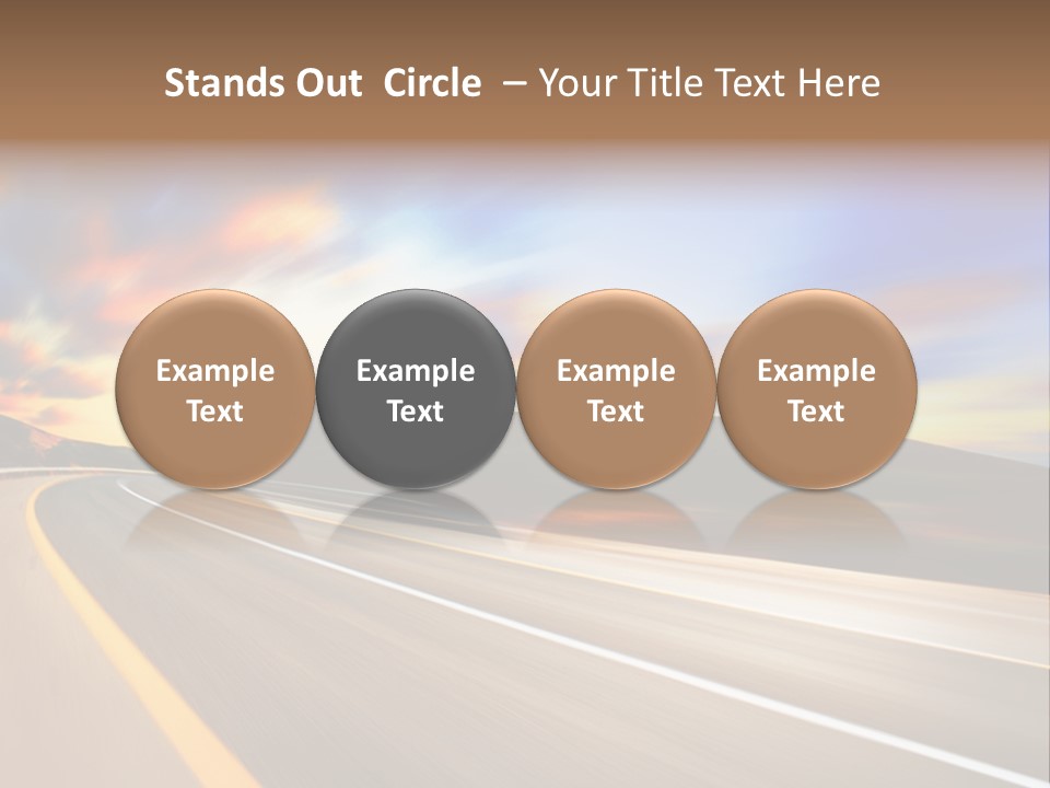 Abstract Travel Mountain PowerPoint Template