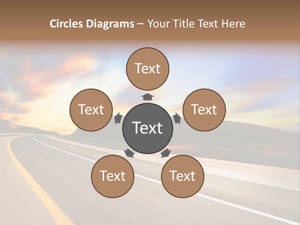 Abstract Travel Mountain PowerPoint Template