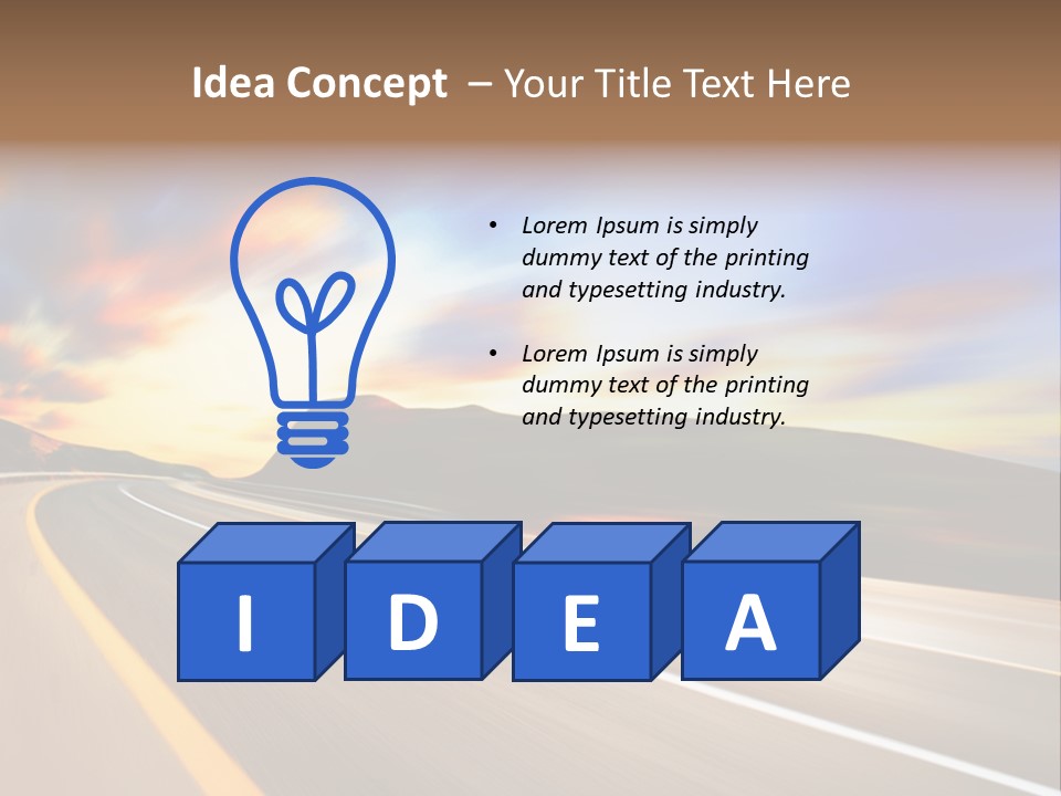 Abstract Travel Mountain PowerPoint Template