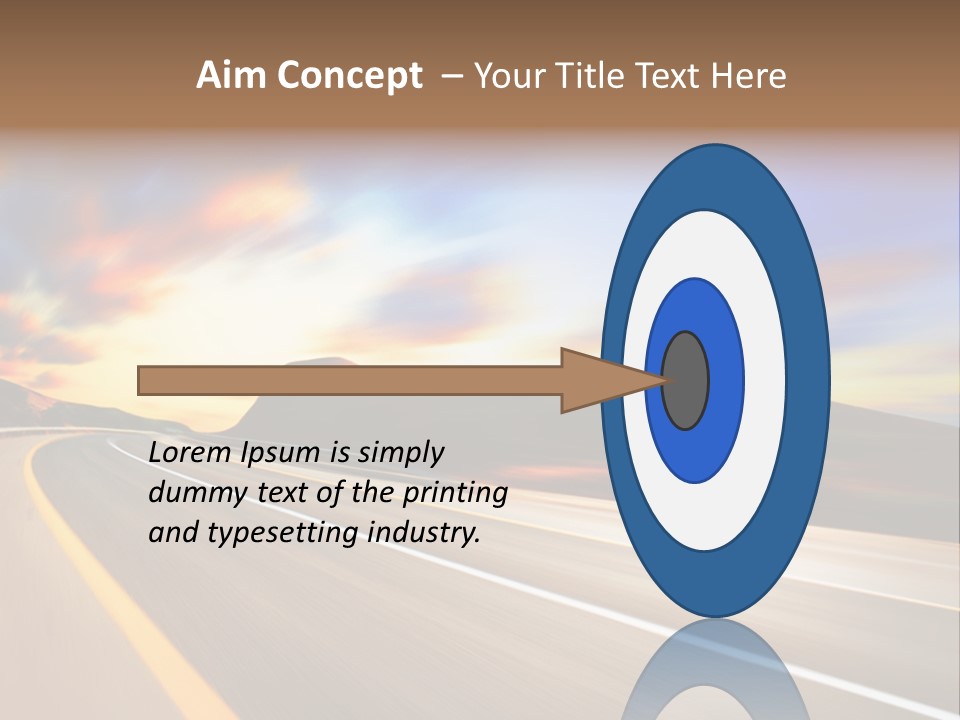 Abstract Travel Mountain PowerPoint Template