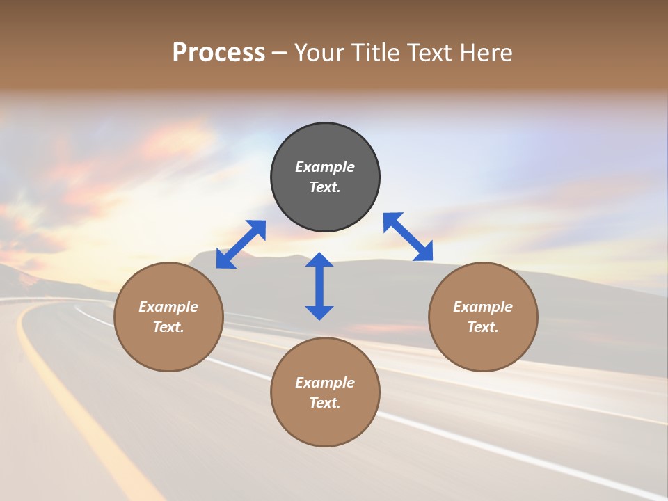 Abstract Travel Mountain PowerPoint Template