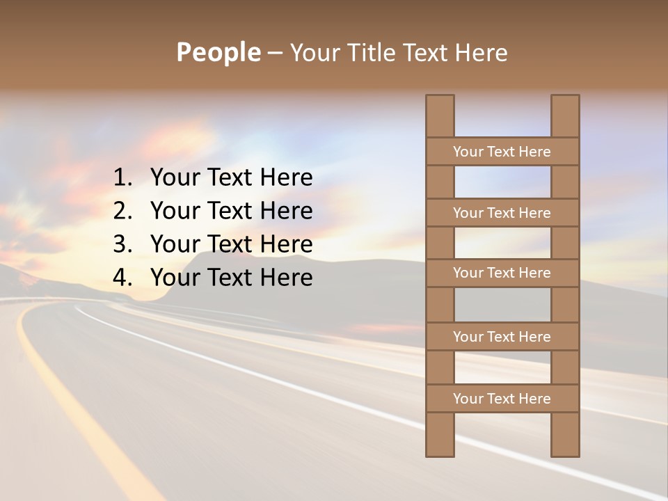 Abstract Travel Mountain PowerPoint Template