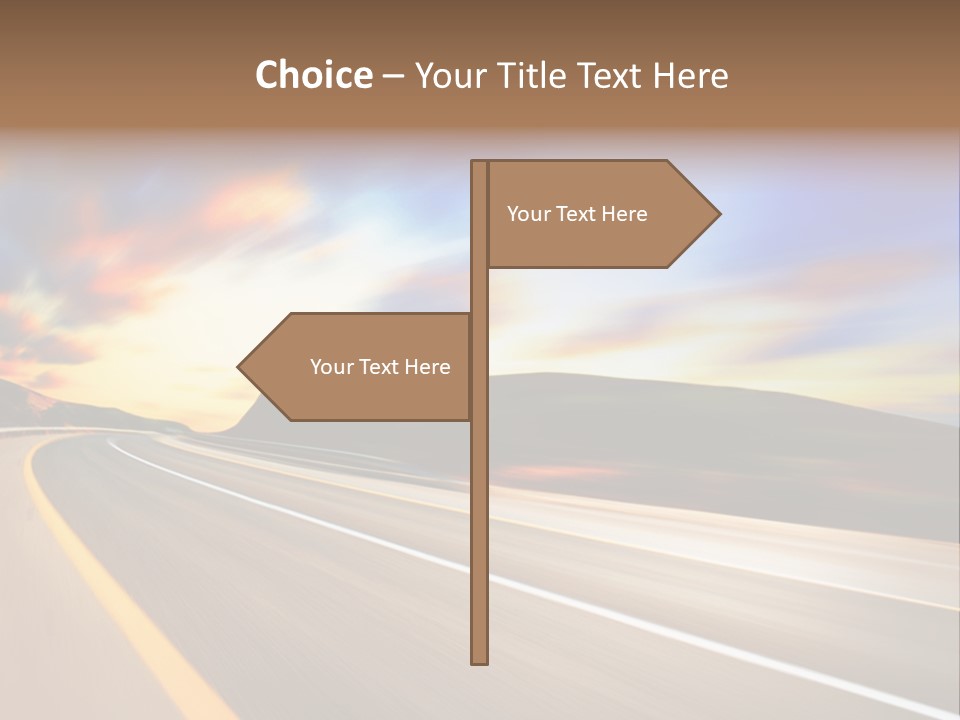 Abstract Travel Mountain PowerPoint Template