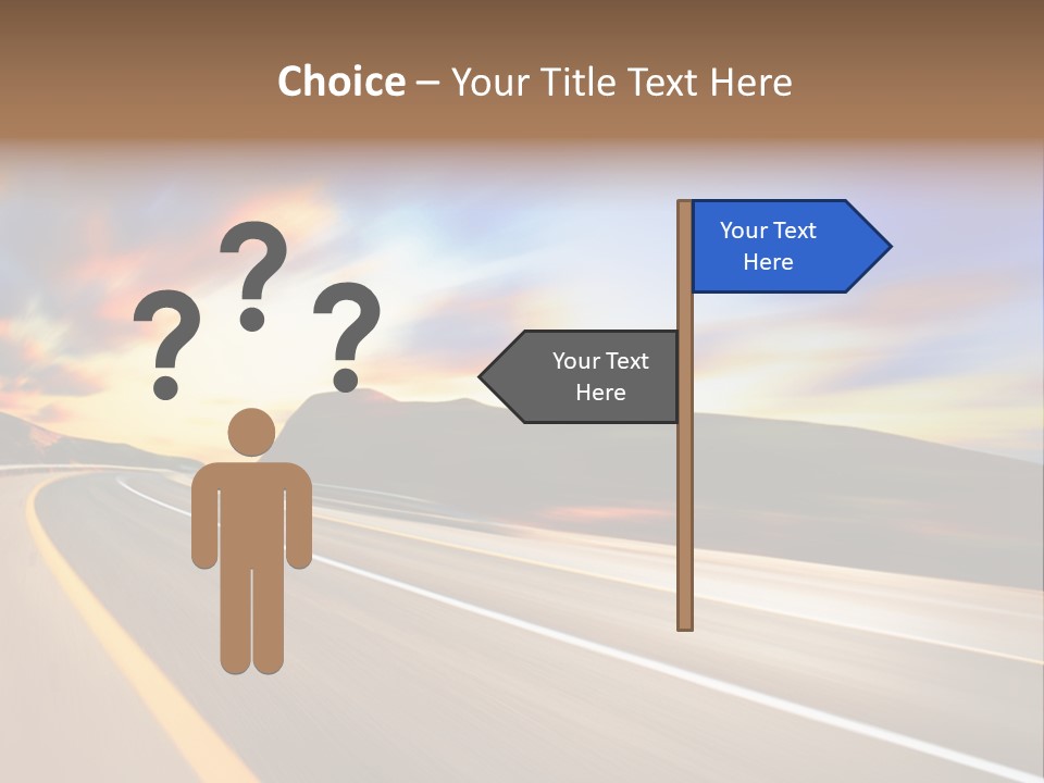 Abstract Travel Mountain PowerPoint Template