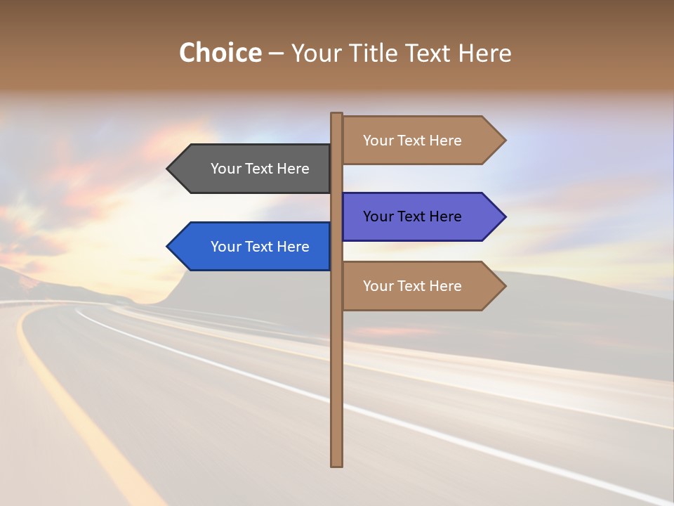 Abstract Travel Mountain PowerPoint Template
