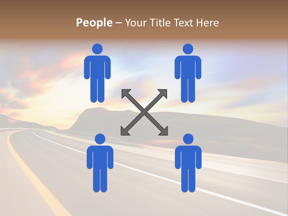 Abstract Travel Mountain PowerPoint Template