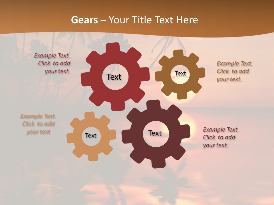 Sea Beach Sunset PowerPoint Template