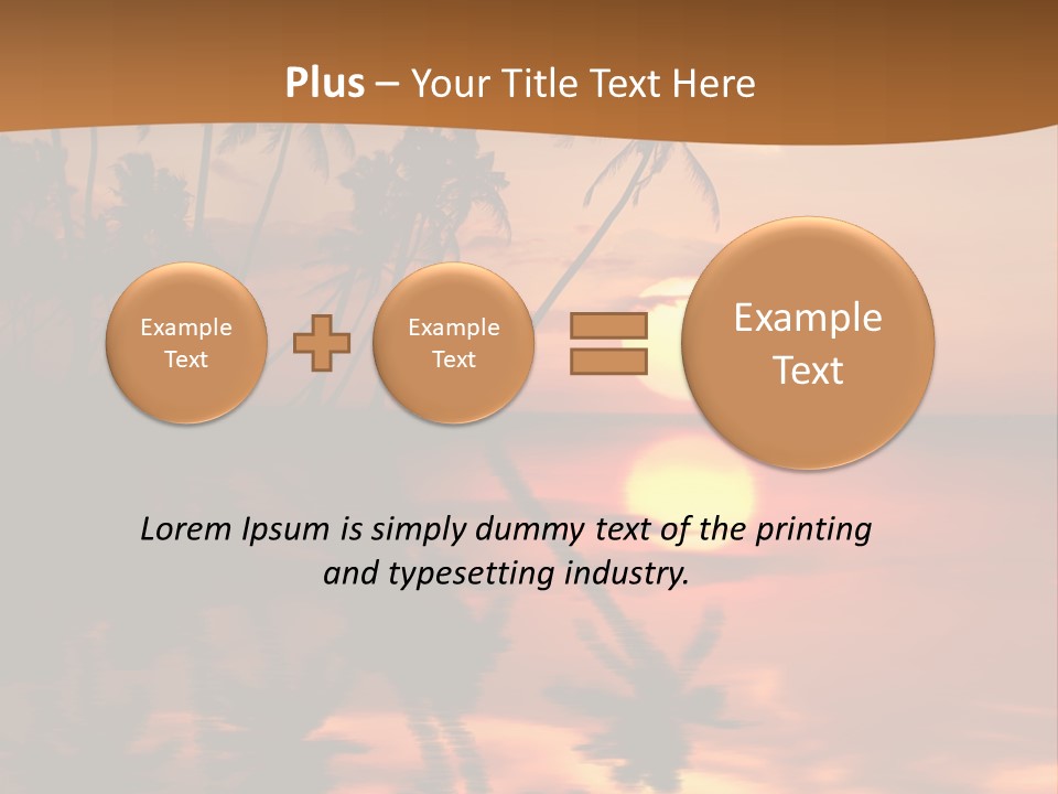 Sea Beach Sunset PowerPoint Template