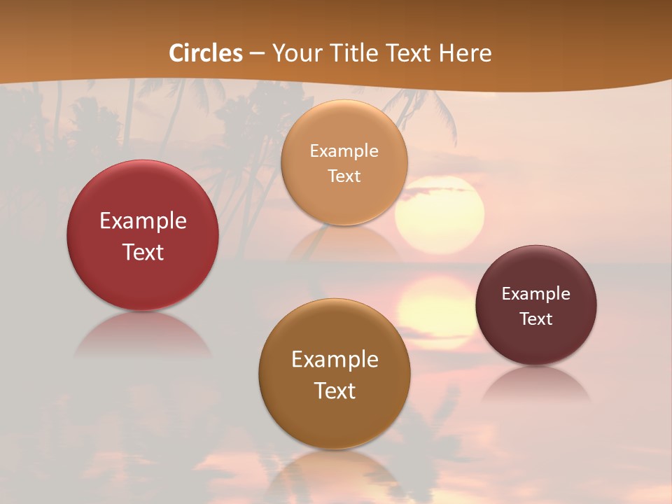 Sea Beach Sunset PowerPoint Template