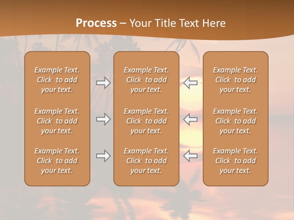 Sea Beach Sunset PowerPoint Template