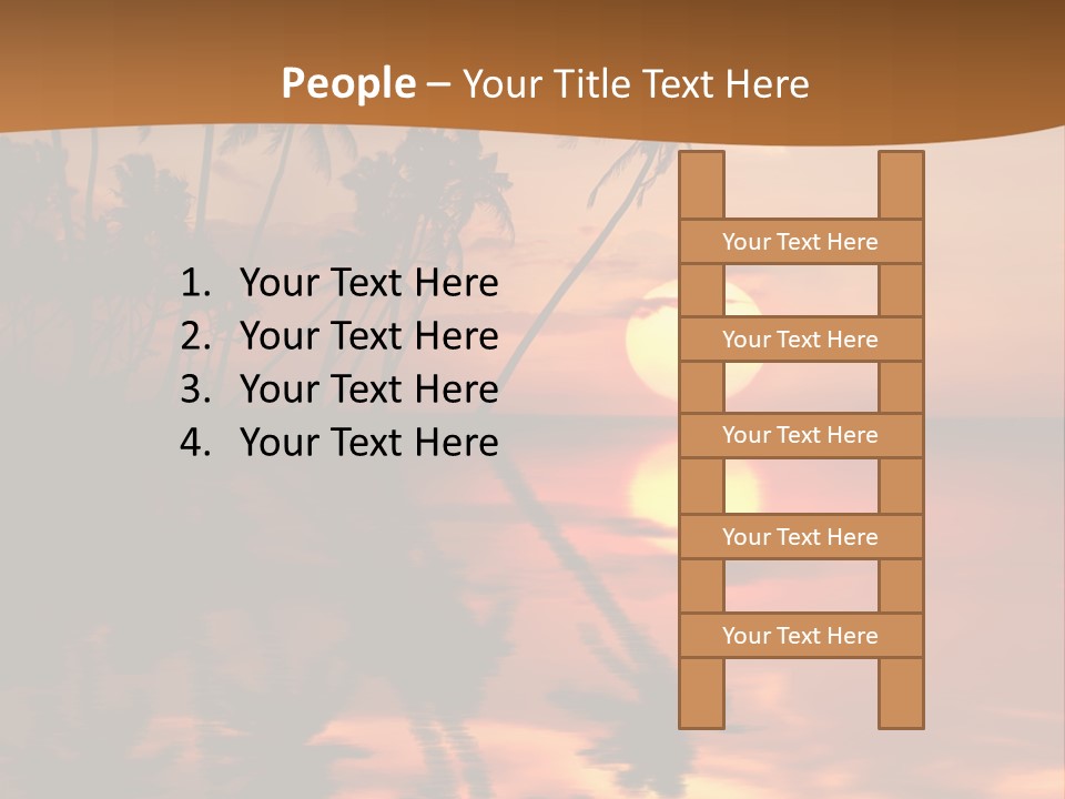Sea Beach Sunset PowerPoint Template