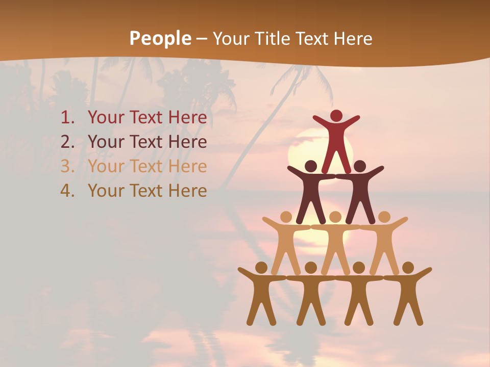 Sea Beach Sunset PowerPoint Template