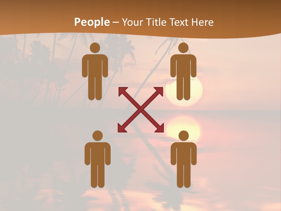 Sea Beach Sunset PowerPoint Template
