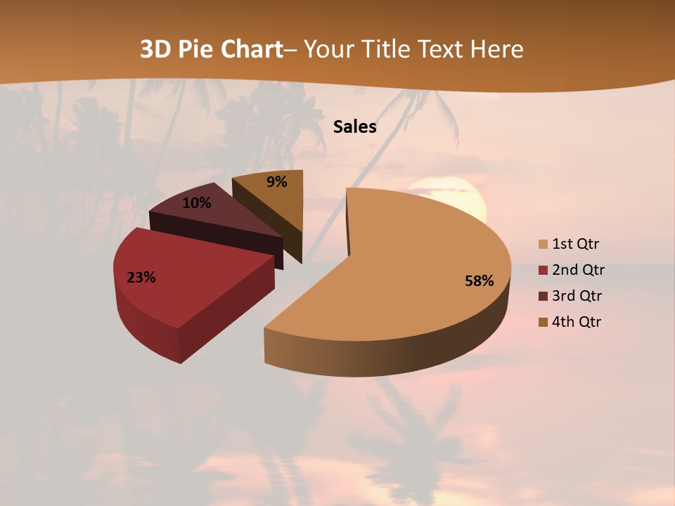 Sea Beach Sunset PowerPoint Template