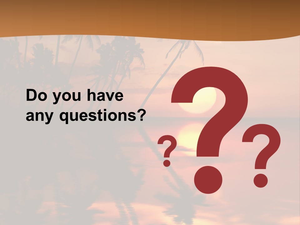 Sea Beach Sunset PowerPoint Template