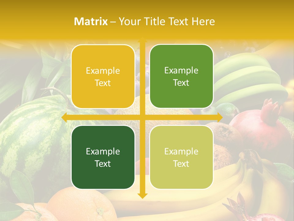 Summer Melon Raspberry PowerPoint Template