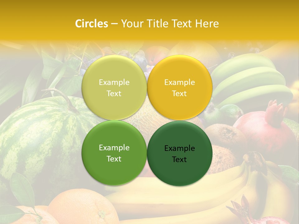 Summer Melon Raspberry PowerPoint Template